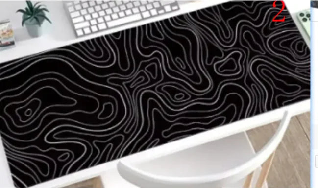 Abstract Desk Fluid Art Corrugated Mouse Pad