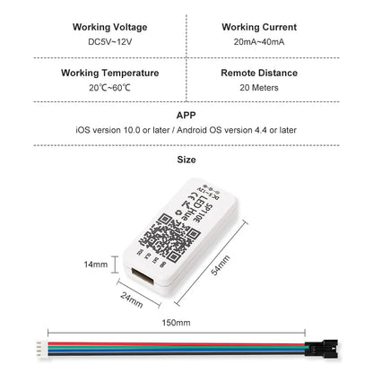 Bluetooth RGB Strip LED Lights