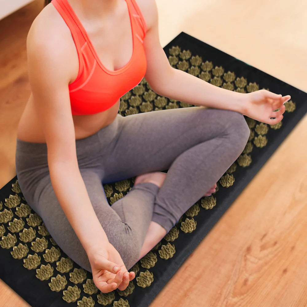 Acupressure Massage Mat and Pillow Set