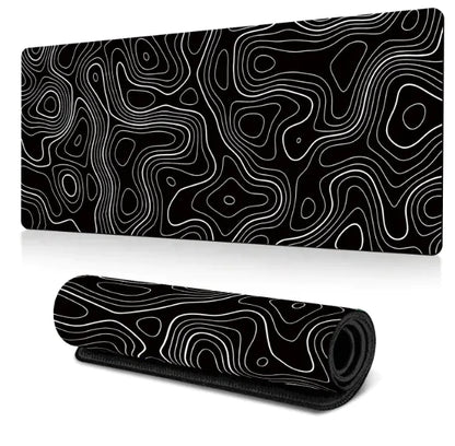 Abstract Desk Fluid Art Corrugated Mouse Pad