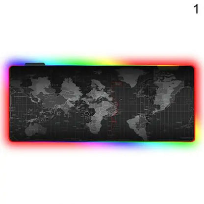 Luminous RGB LED Lights Desktop Gaming Mouse Pad