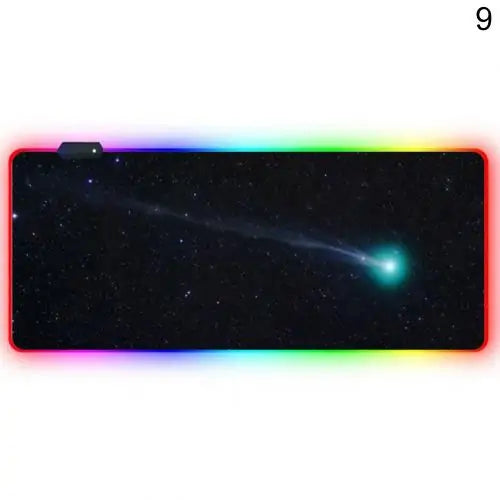 Luminous RGB LED Lights Desktop Gaming Mouse Pad